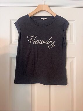 Z Supply Charcoal 'Howdy' Graphic Tank